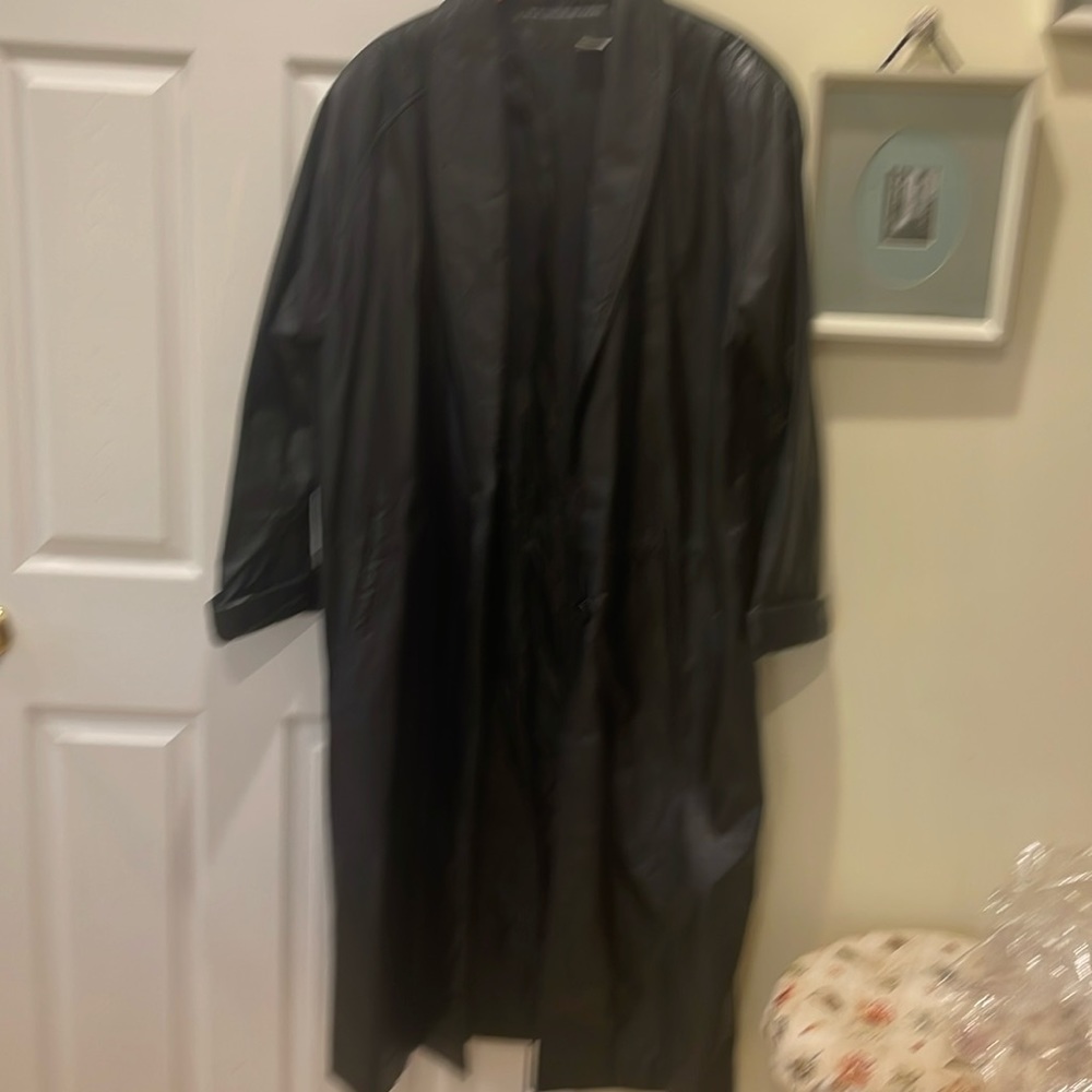 Beautiful long leather coat